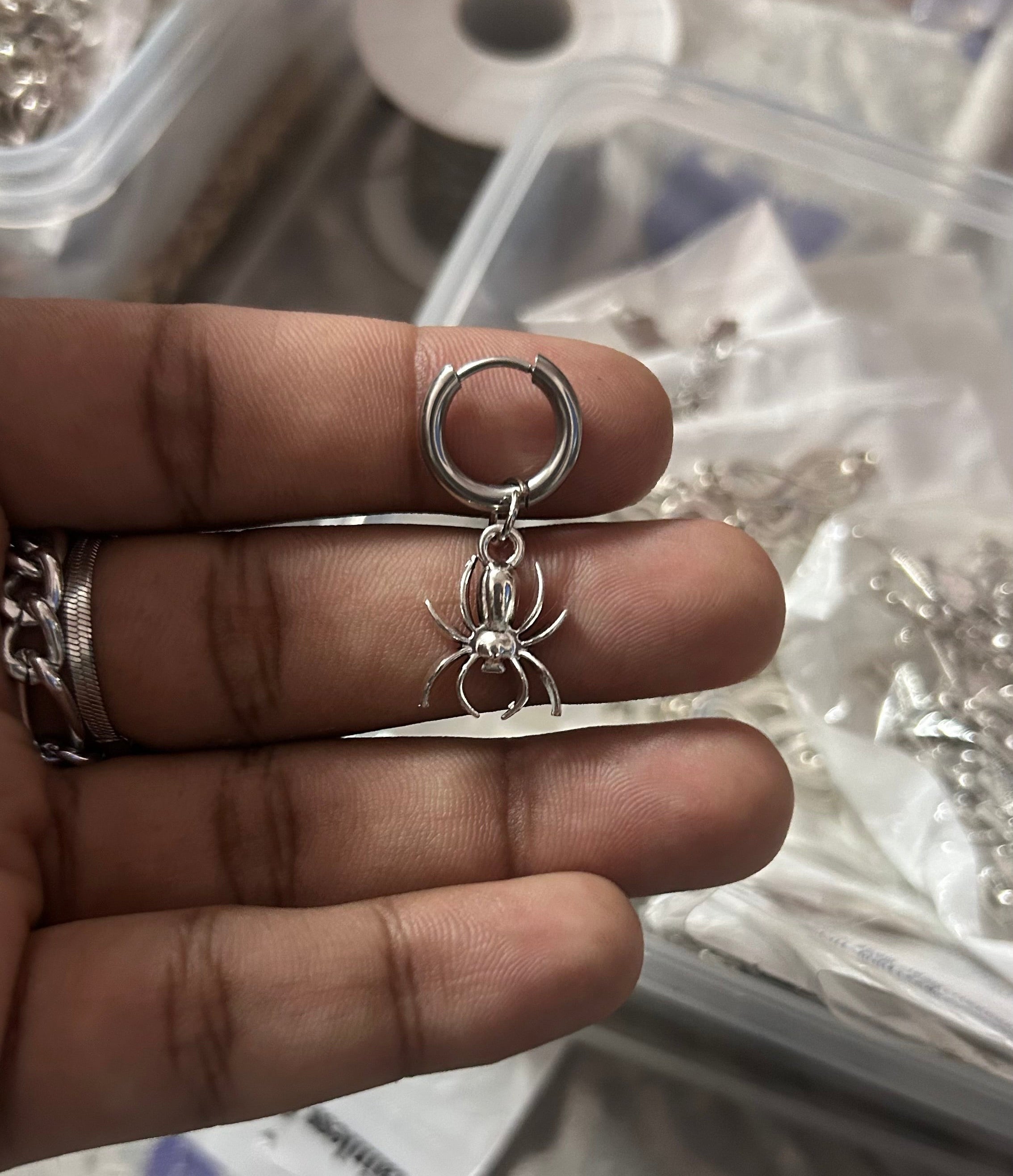 Spidermen earring (non pierced)