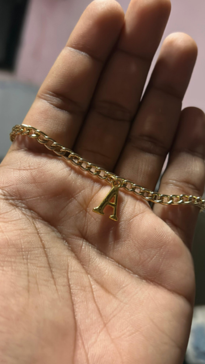 a letter bracelet