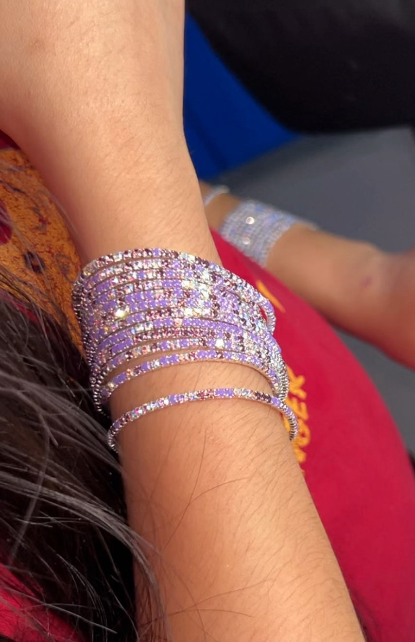 blink elastic diamond viral bracelet lavender  <each>