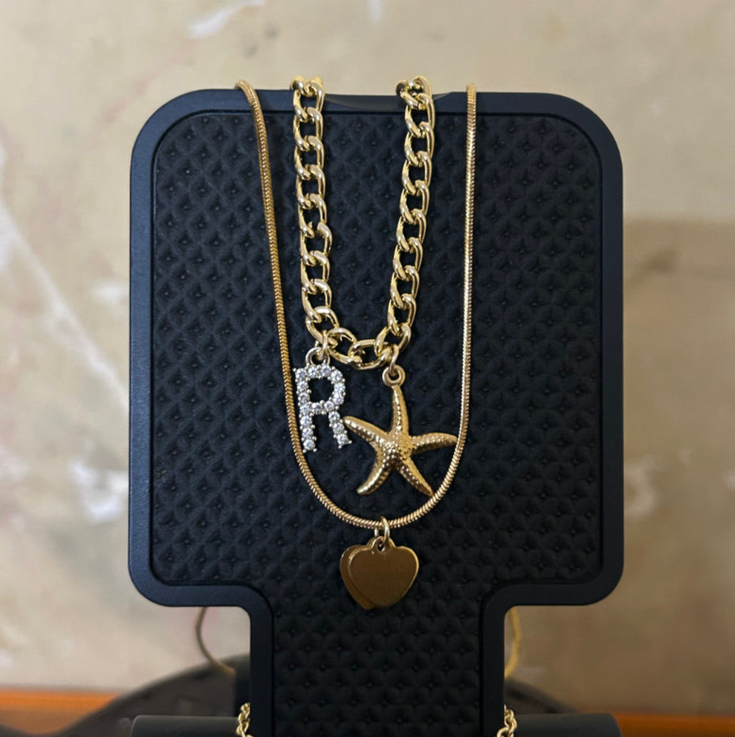 custom letter necklace (viral)