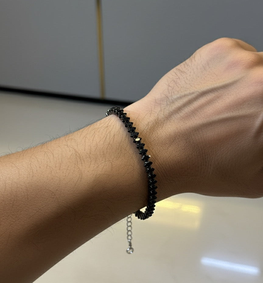 Black tennis bracelet