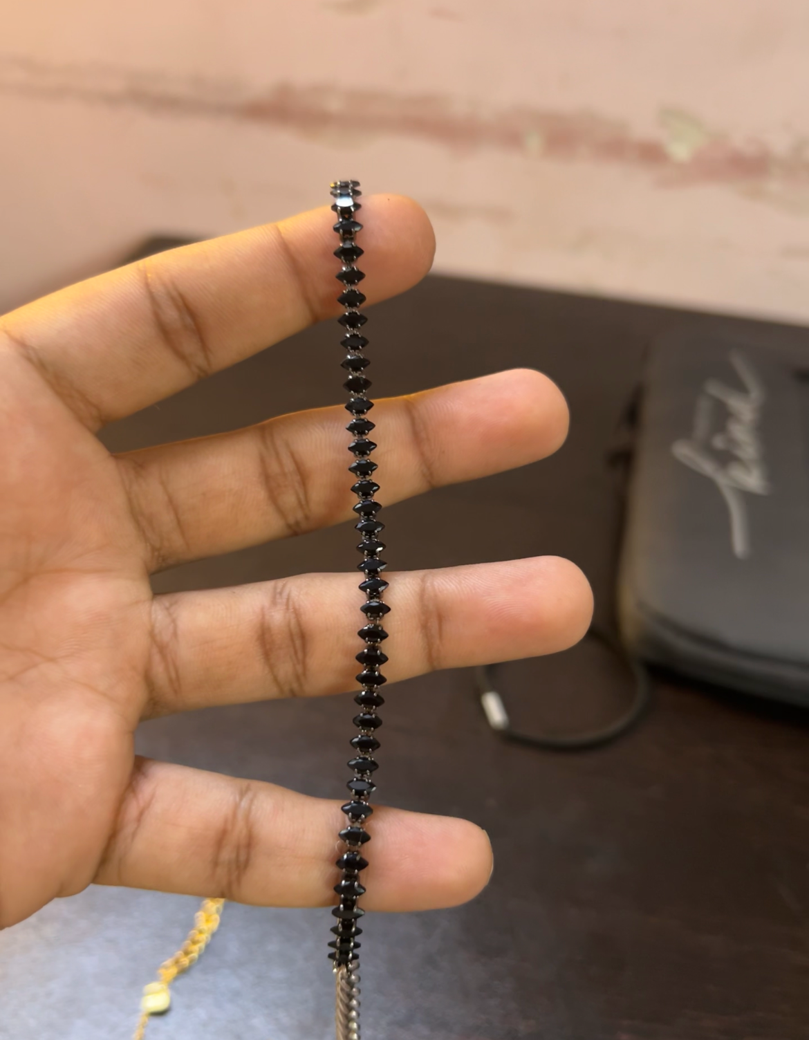 Black tennis bracelet