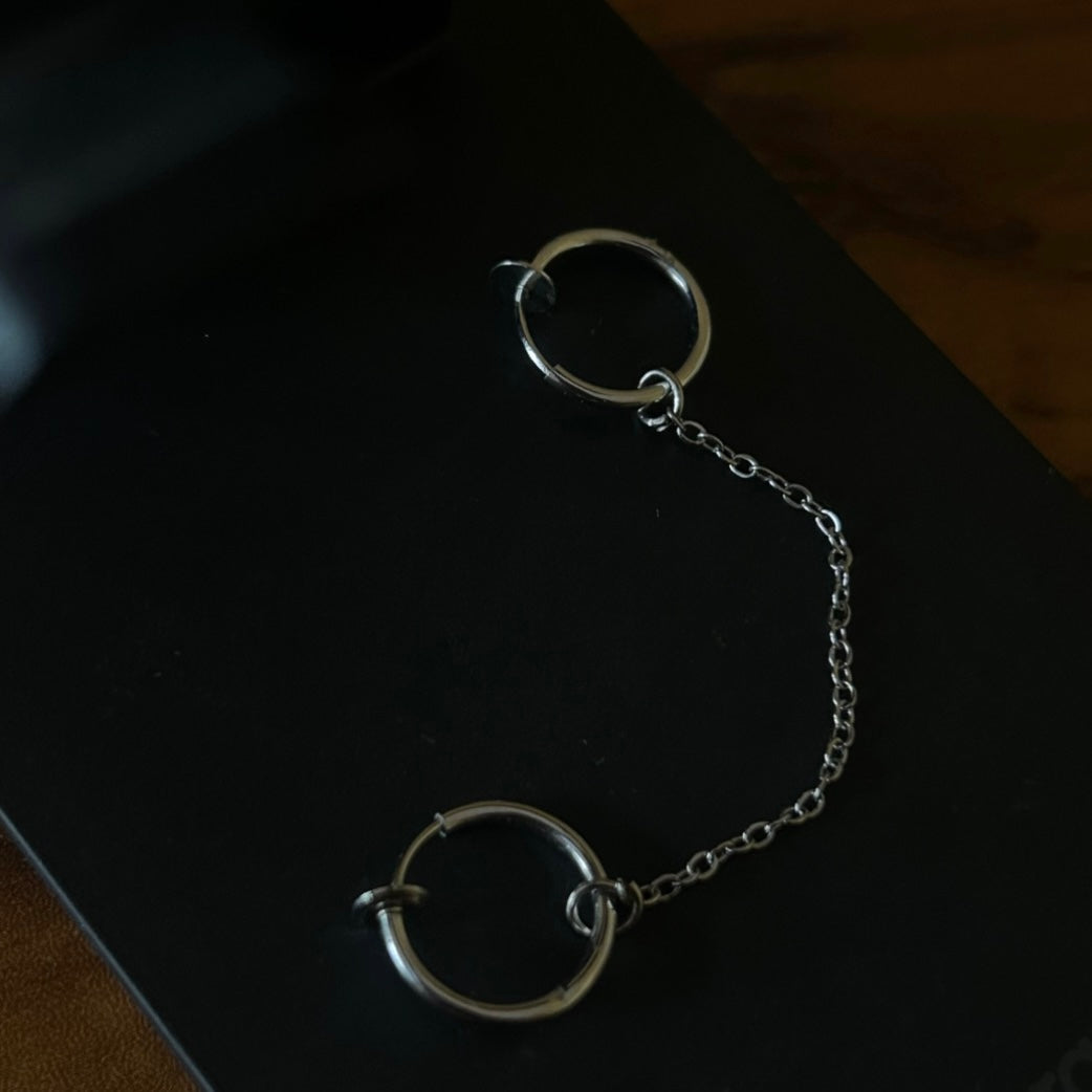 2 sided ear cuff earring ( both side non-pierced)