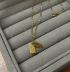 custom hidden letter necklace