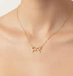 Bow necklace