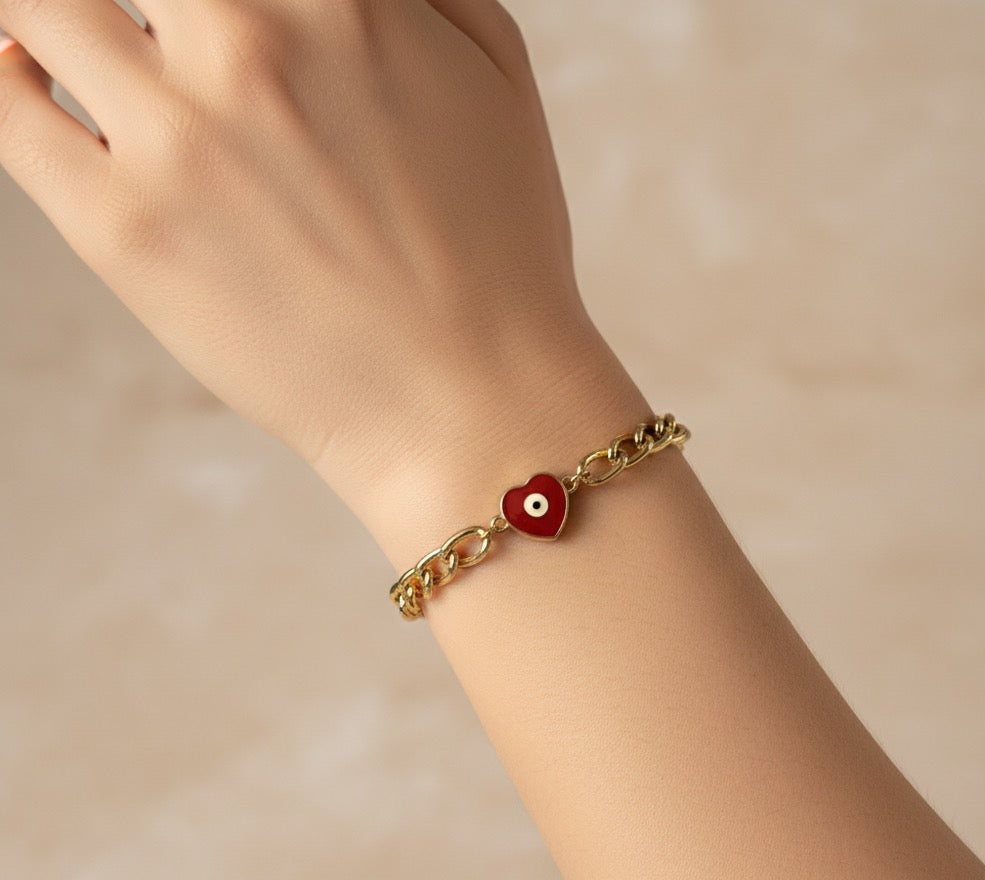 Red evil eye bracelet